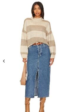 ROLLA'S Denim Midi Skirt Size 30